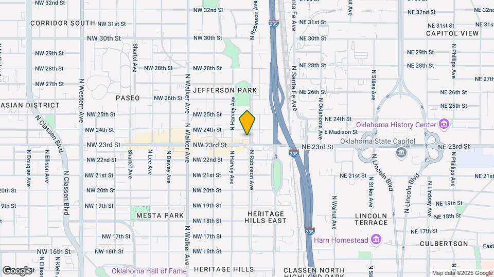 2409 N Robinson Ave Map and Location Details