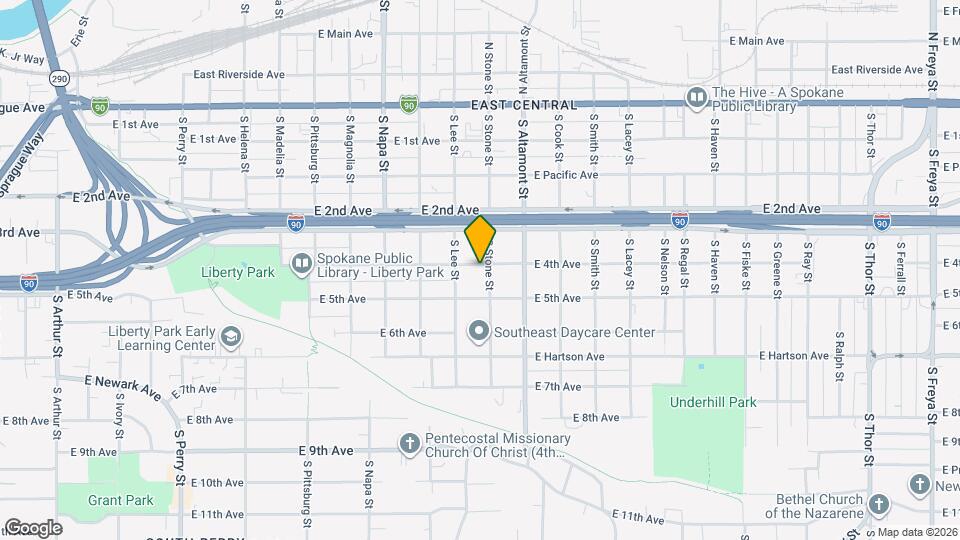 2224 E 4th Ave Map and Location Details