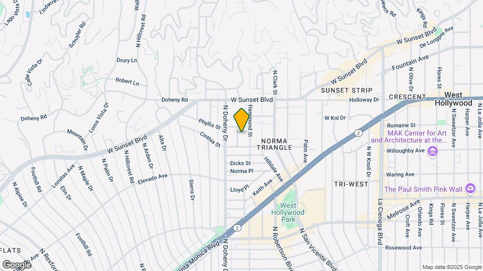 930 N Wetherly Dr Map and Location Details