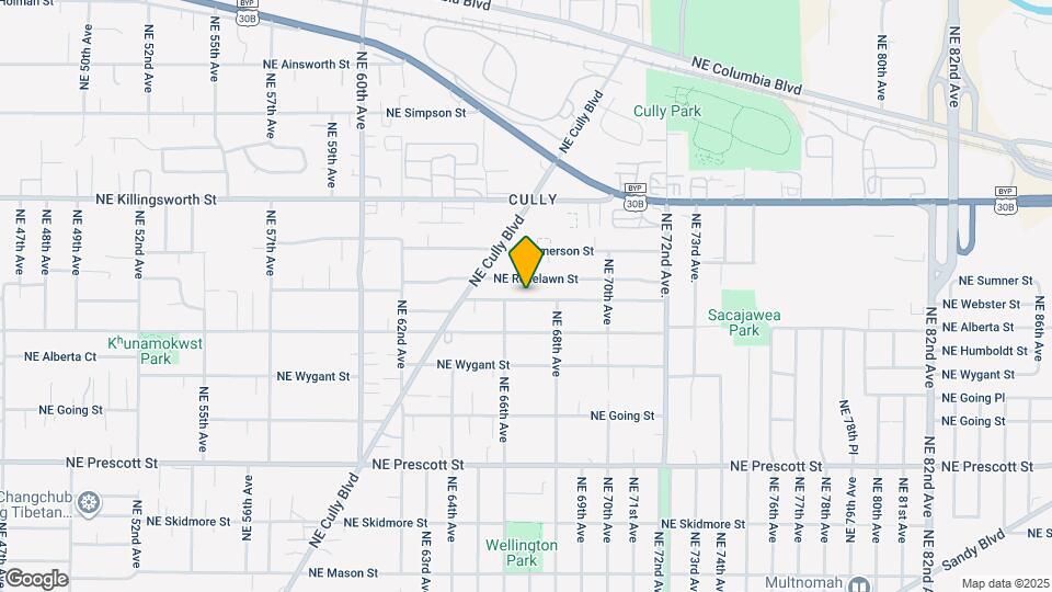6641 NE Sumner St Map and Location Details