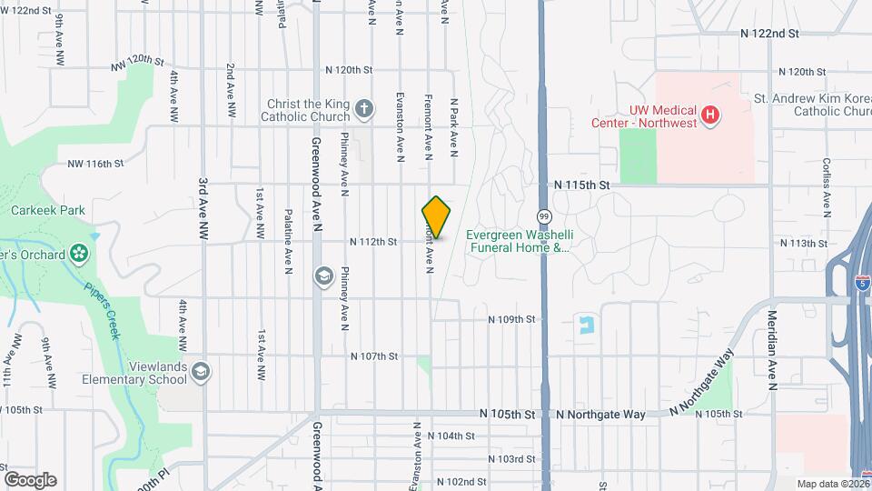 11058 Fremont Ave N Mapa y Detalles de la Ubicación