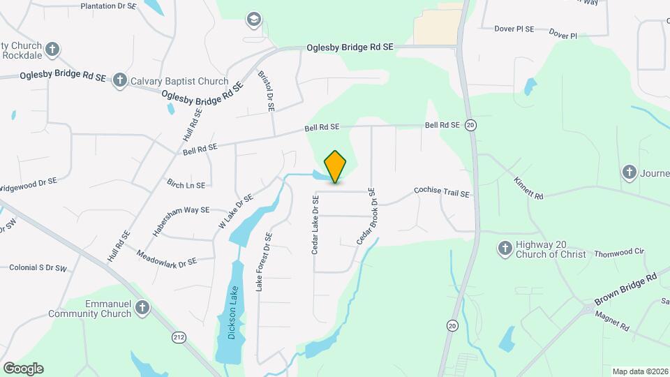 800 Cedar Lake Dr SE Mapa y Detalles de la Ubicación