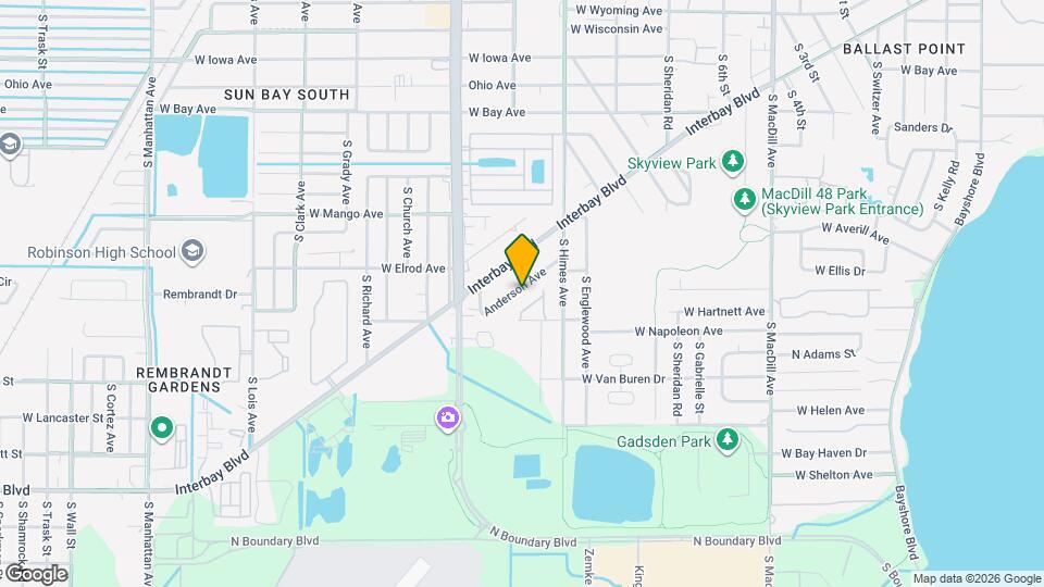 3624 W Anderson Ave Map and Location Details