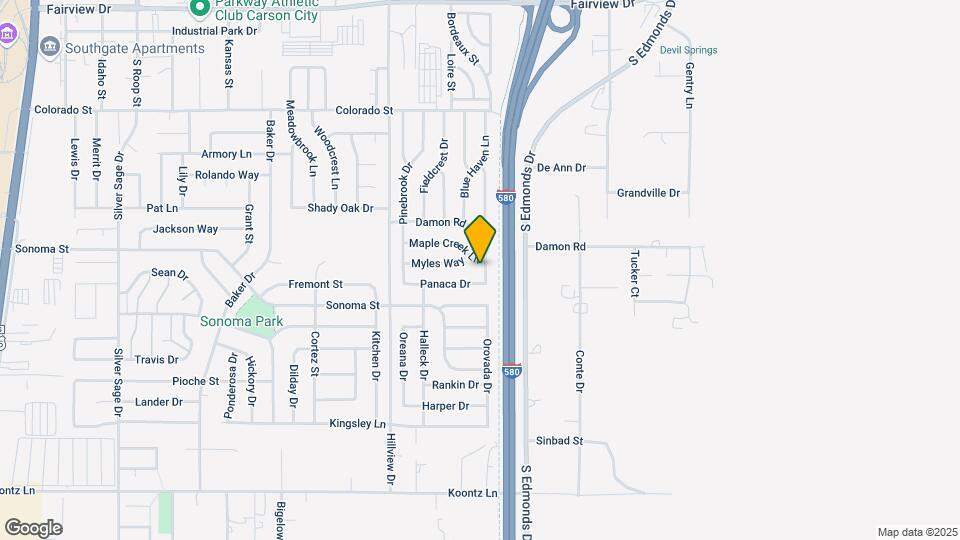 1889 Maple Creek Ln Map and Location Details