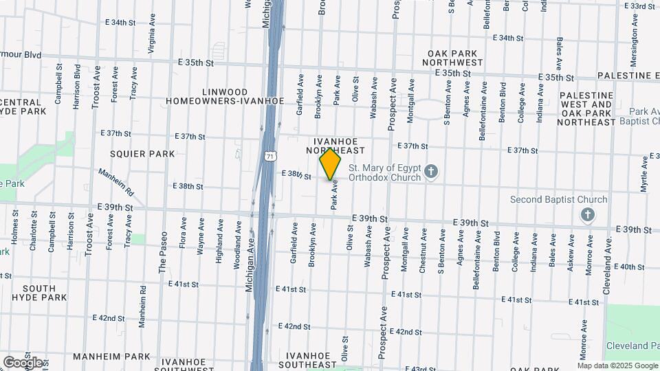 3808 Park Ave Map and Location Details