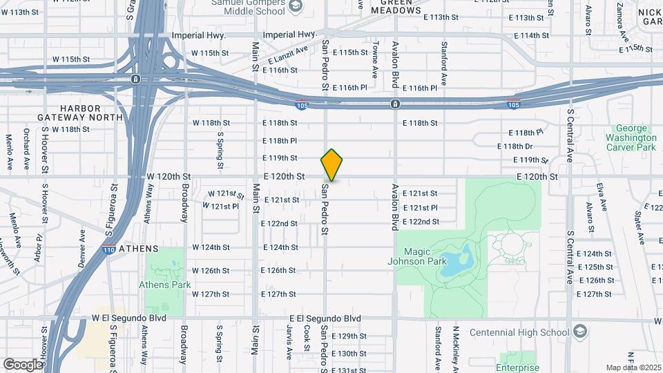 12016 S San Pedro St Map and Location Details