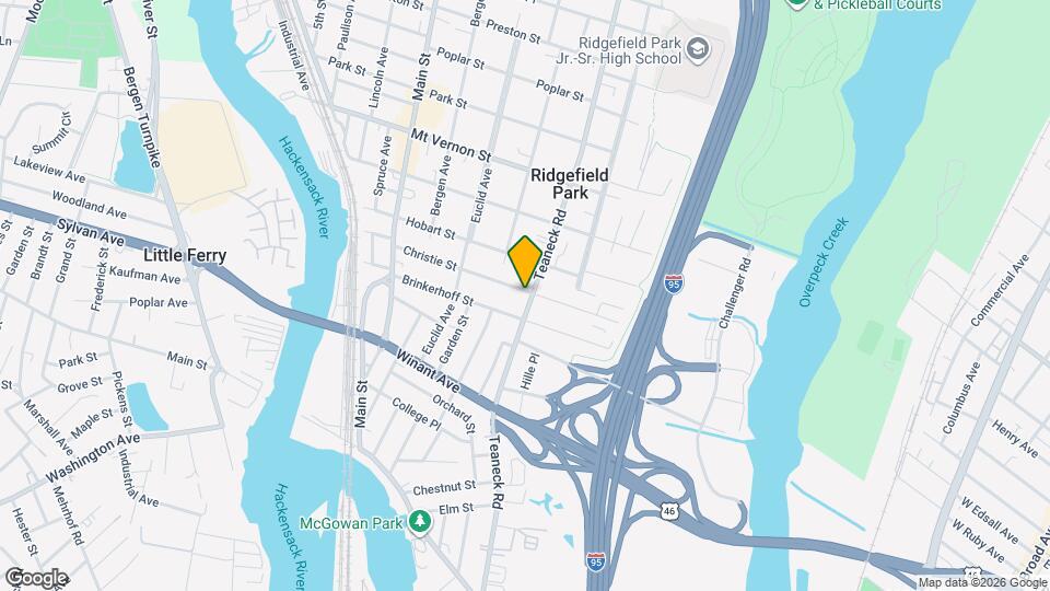 244 Teaneck Rd, Unit 1 st Floor Map and Location Details