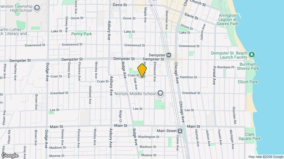 1134 Maple Ave, Unit 3 Map and Location Details