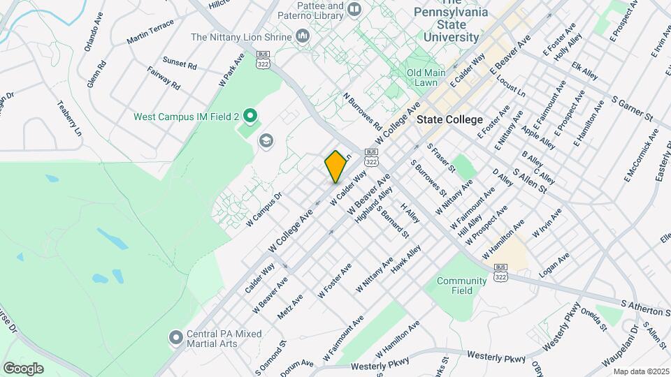 528 W College Ave Mapa y Detalles de la Ubicación