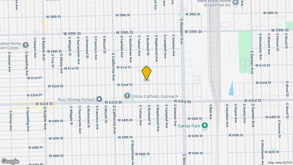 6154 S Rockwell St Mapa y Detalles de la Ubicación