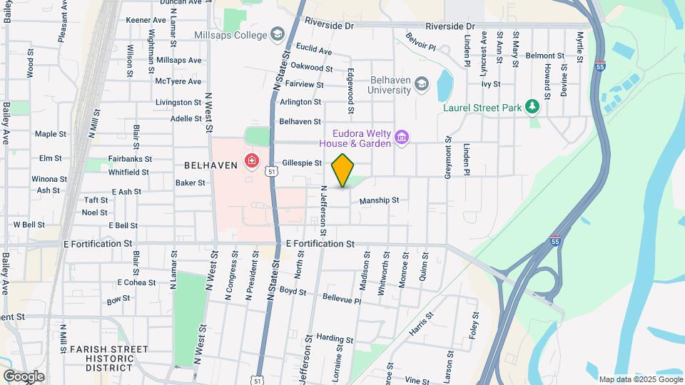 929 Poplar Blvd Map and Location Details