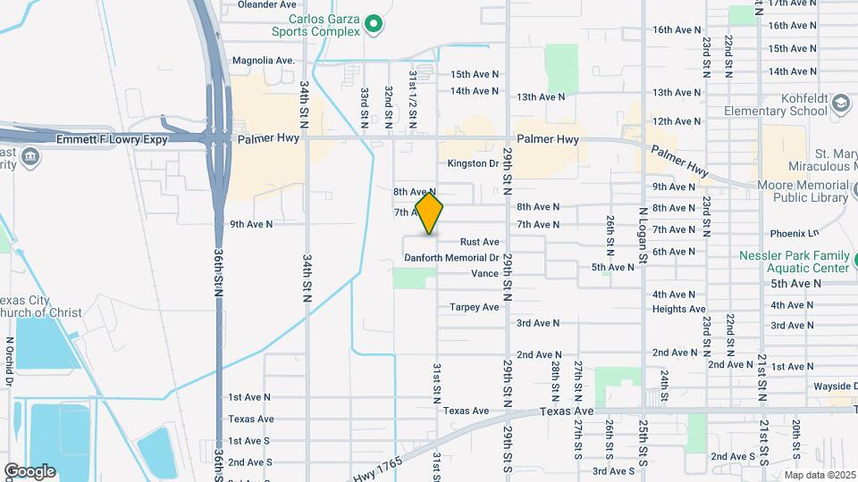 3105 Babin Dr Map and Location Details