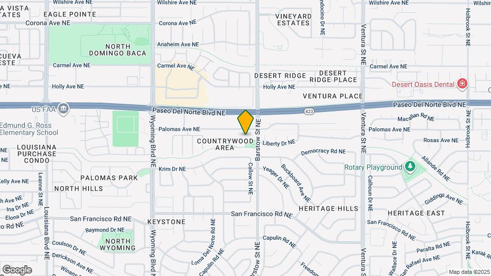 7901 Palomar Ct NE Map and Location Details