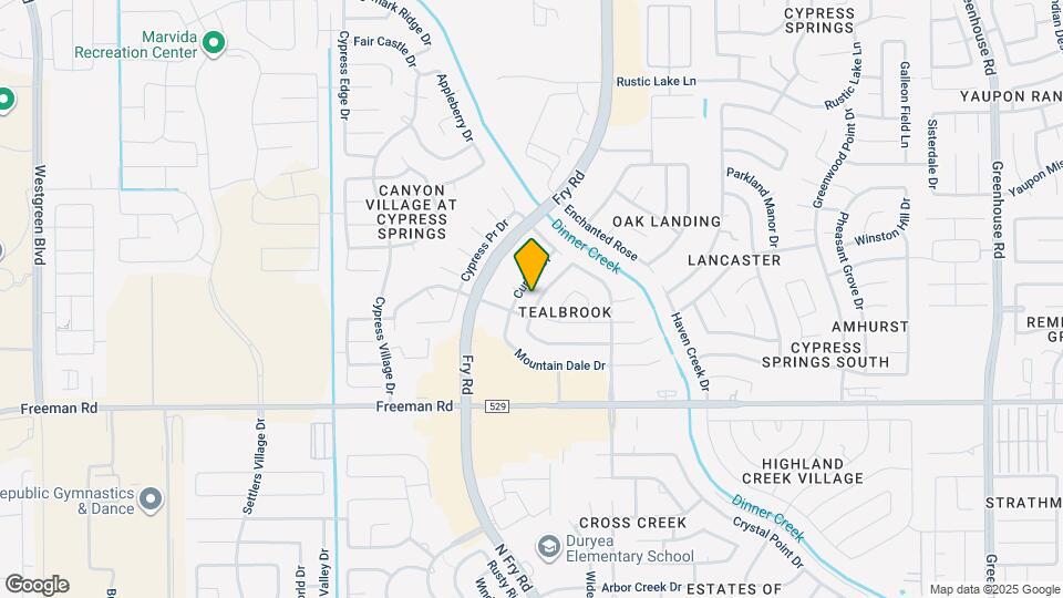 7219 Rising Brook Dr Map and Location Details