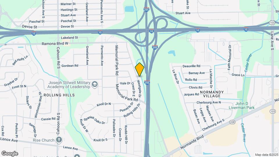 893 Westgate Dr Map and Location Details