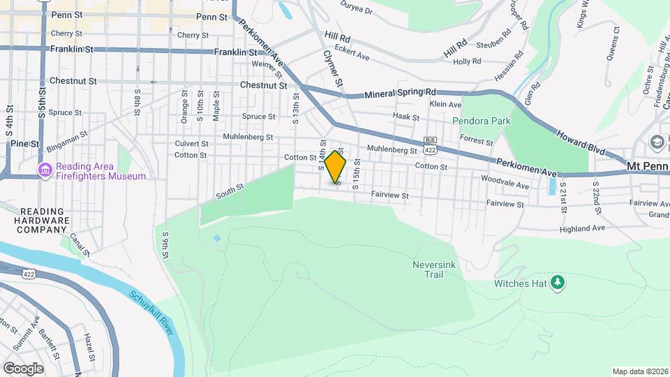 1439 Fairview St Map and Location Details