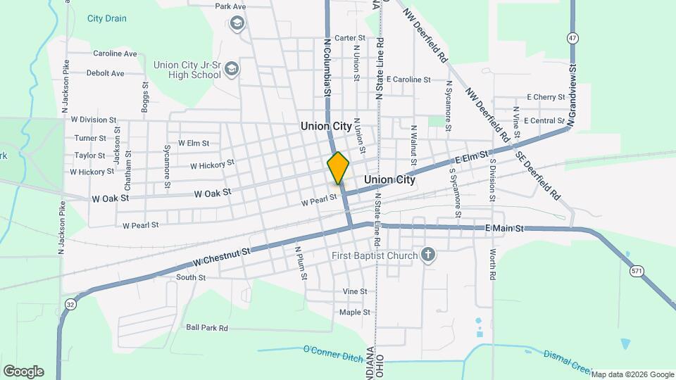 207 N Columbia St Map and Location Details