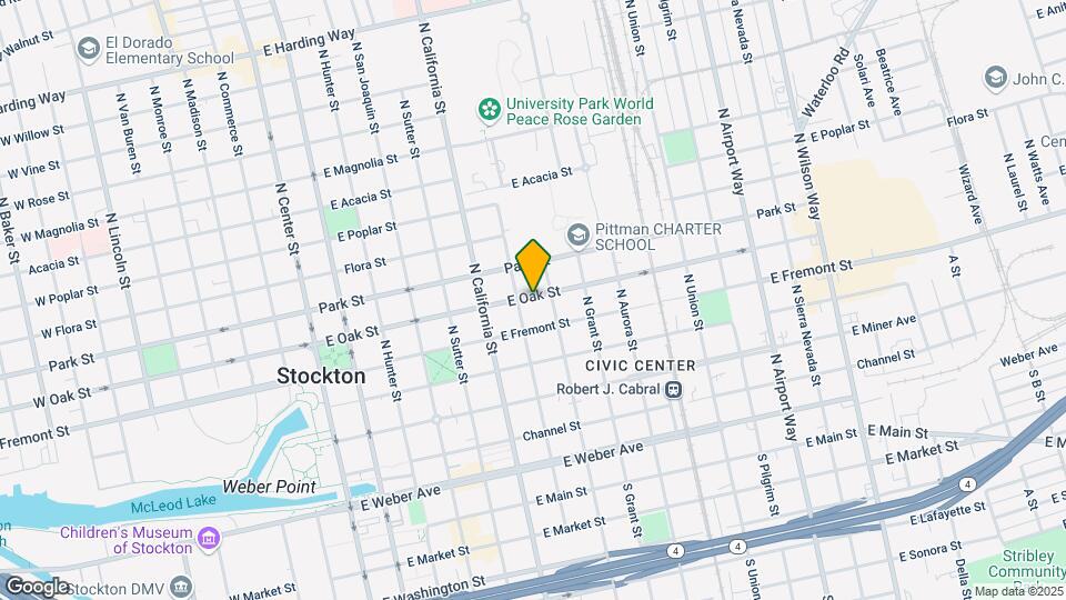 620 E Oak St Mapa y Detalles de la Ubicación