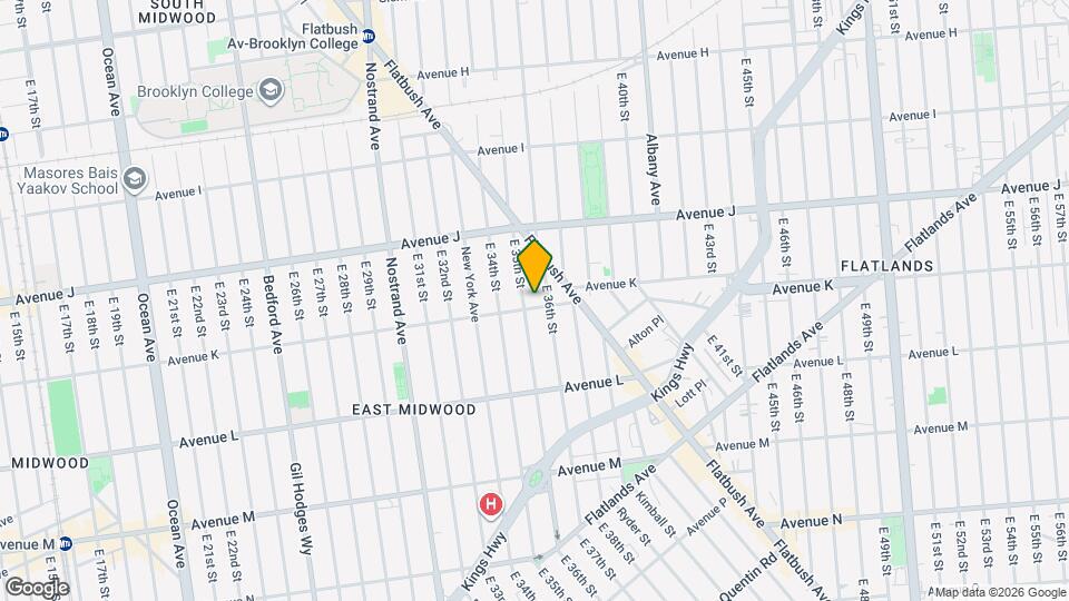 AVENUE K, Unit 1 Map and Location Details