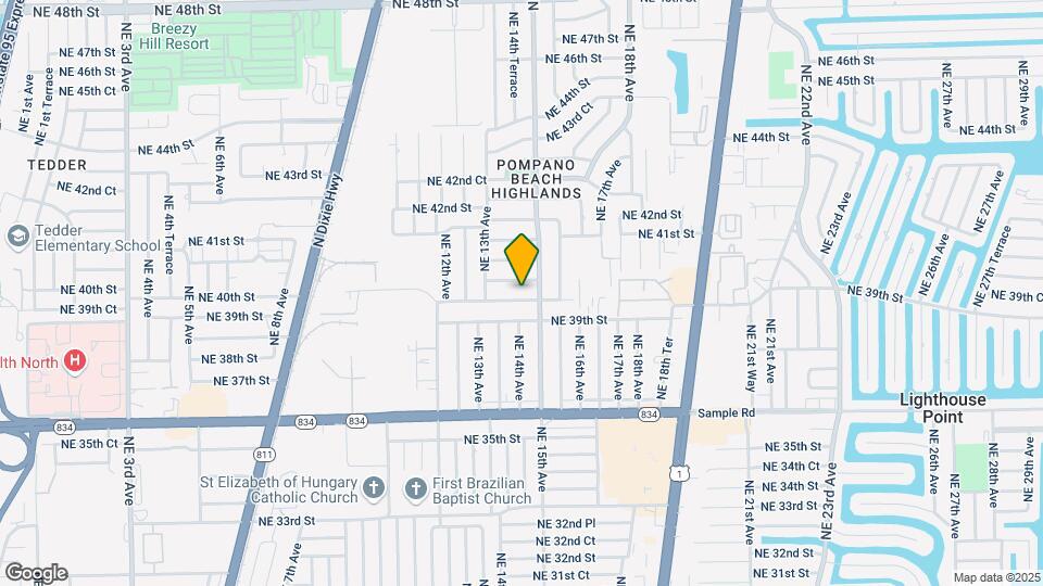 1411 NE 40th St Map and Location Details
