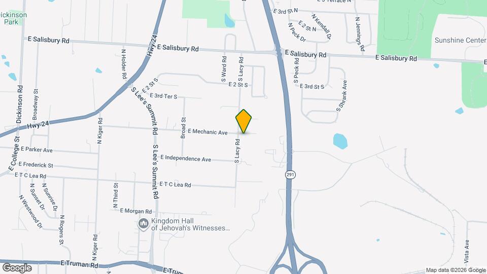 501 S Lacy Rd Map and Location Details