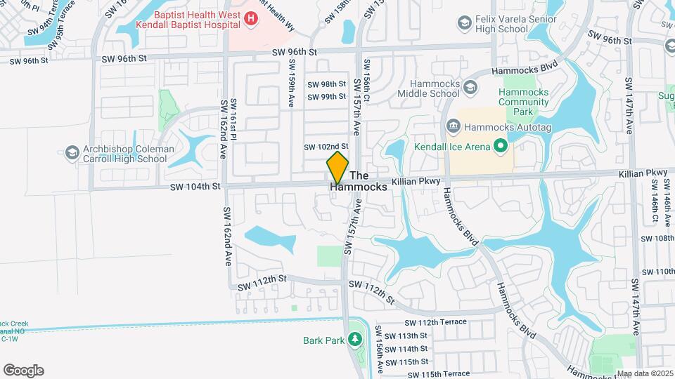10421 SW 157th Pl, Unit 104 Map and Location Details