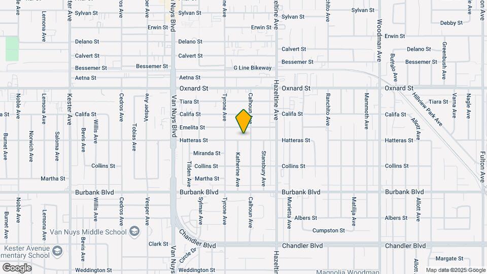 14217 Hatteras St Map and Location Details