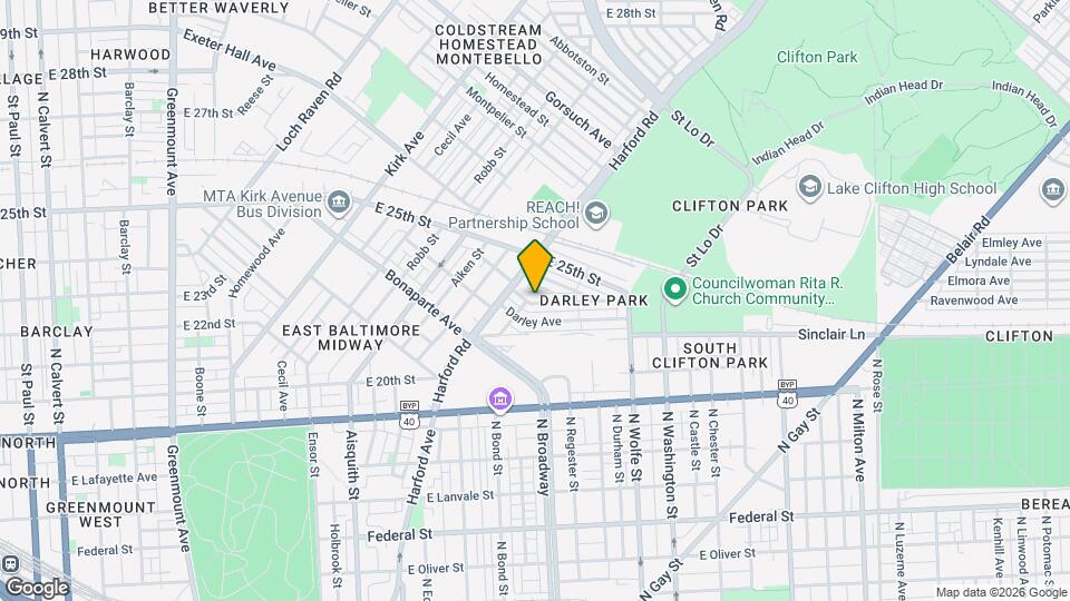 1604 Cliftview Ave Map and Location Details