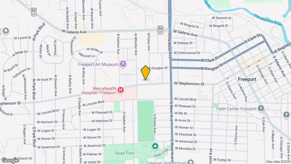912 W Stephenson St Map and Location Details