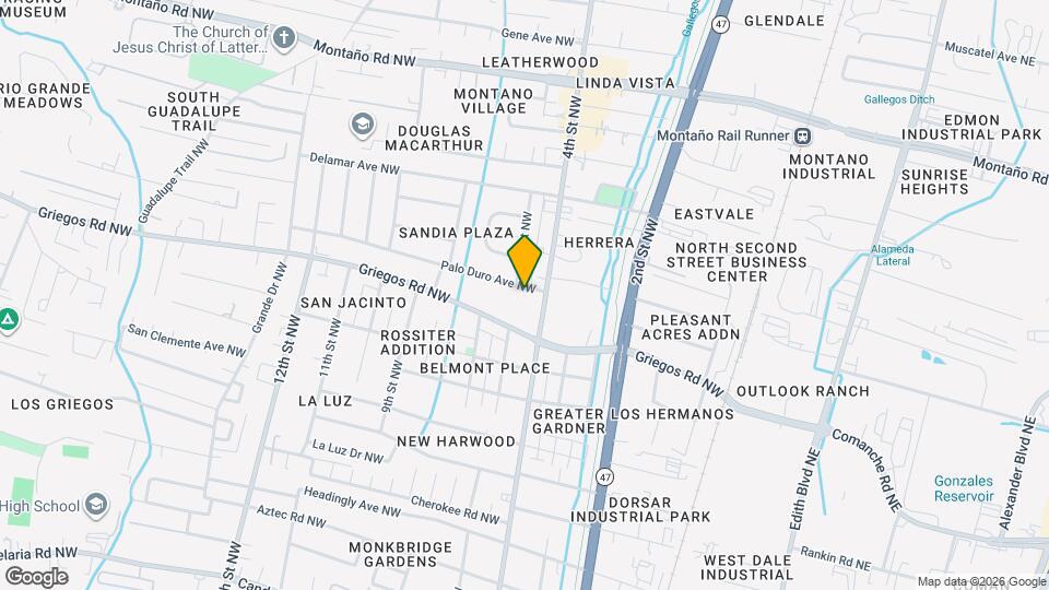 416 Palo Duro Ave NW Map and Location Details