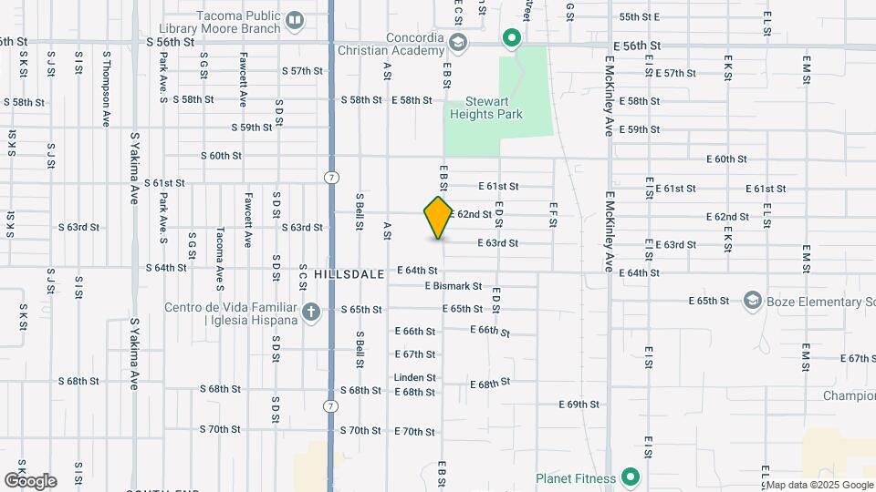 6308 E B St Map and Location Details