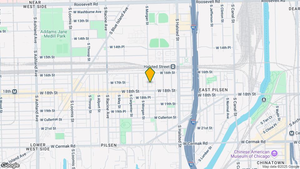 1711 S Morgan St Map and Location Details