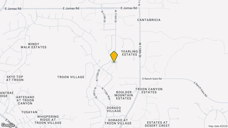 11591 E Desert Willow Dr Map and Location Details