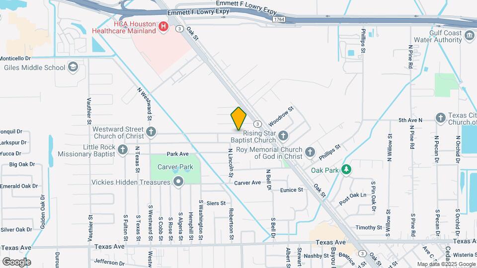 6109 Woodrow St Map and Location Details