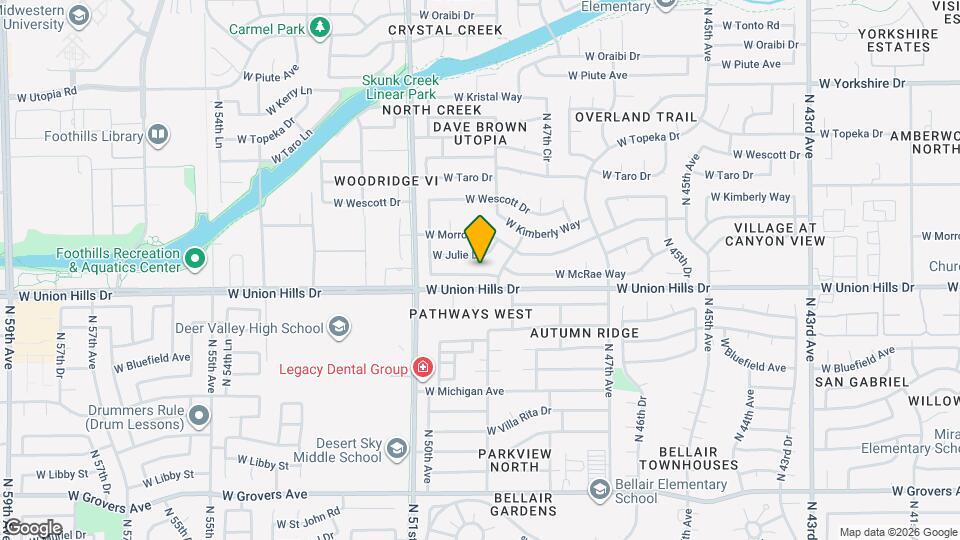 4814 W McRae Way Map and Location Details