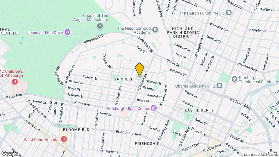 5365 Hillcrest St Map and Location Details