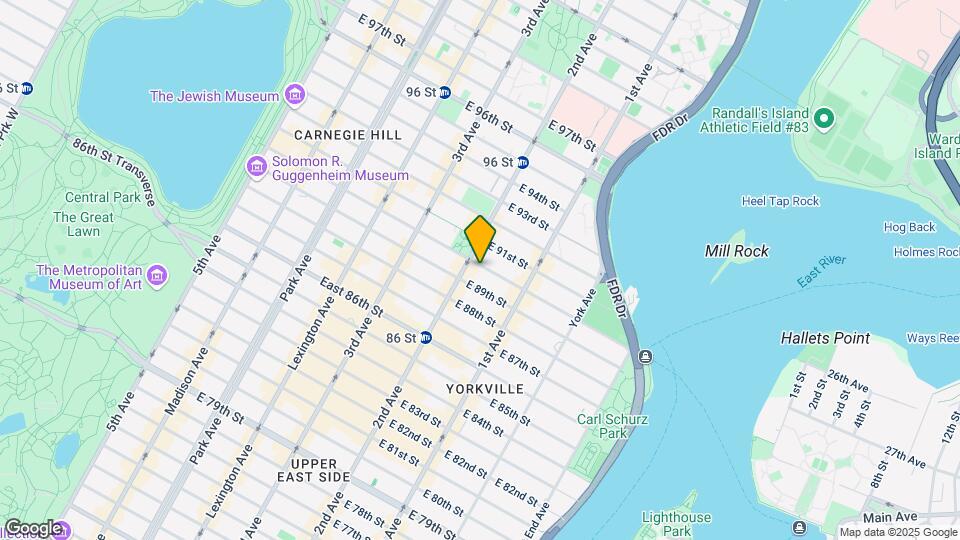 304 East 90th Street Map and Location Details