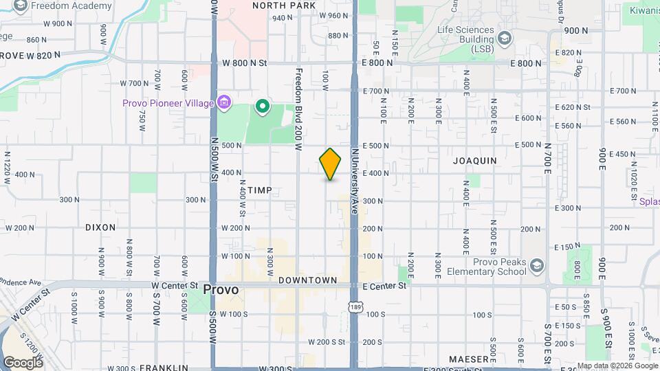 338 N 100 W St Mapa y Detalles de la Ubicación