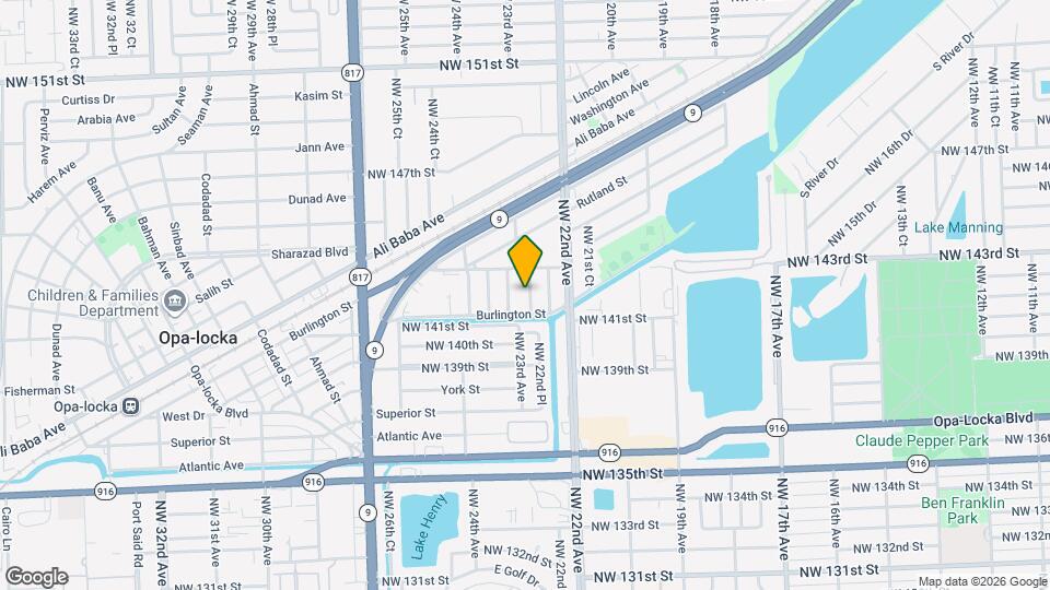 14180 NW 22nd Pl Mapa y Detalles de la Ubicación