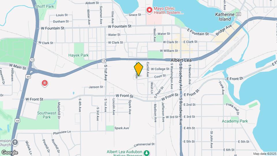 423 Adams Ave Map and Location Details