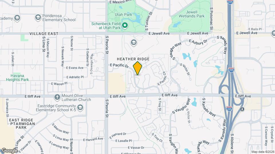 12470 E Pacific Cir Map and Location Details