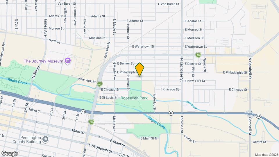 232 E New York St Map and Location Details