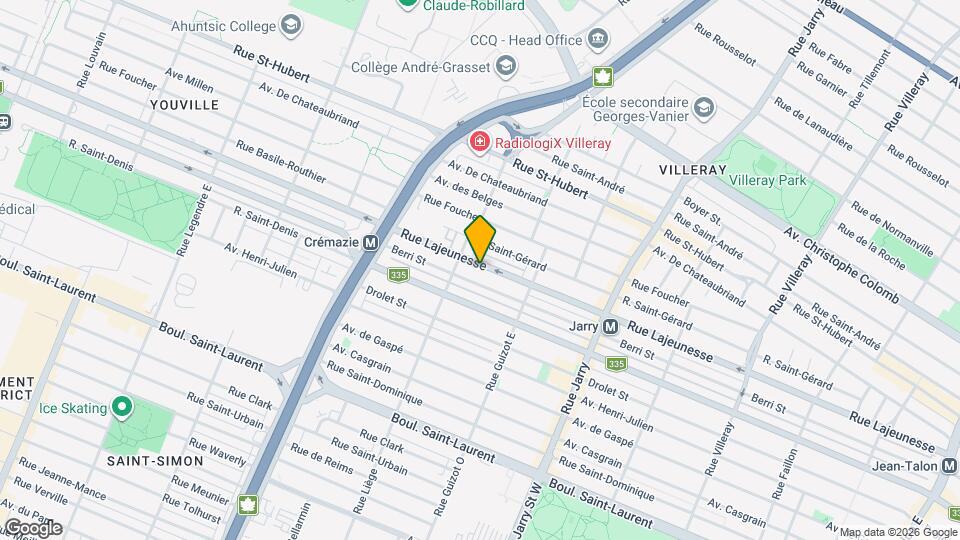 8430-8438 Lajeunesse Rue Map and Location Details