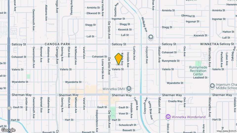 7412 Gazette Ave Map and Location Details