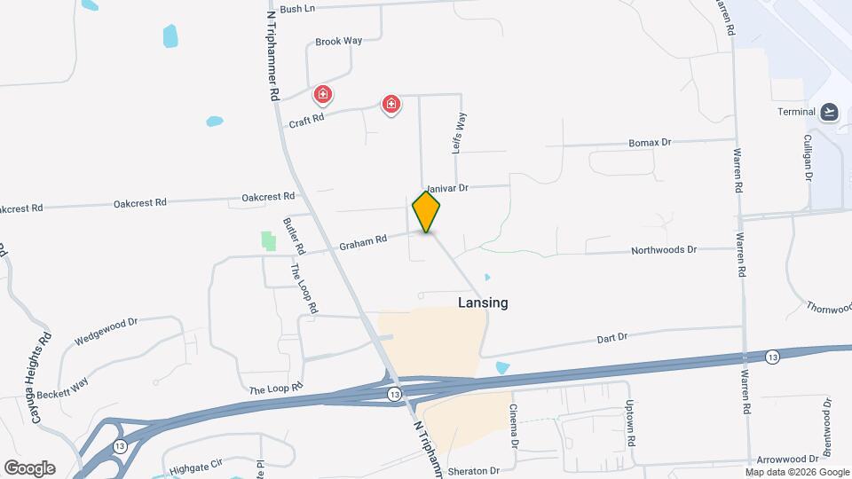 Lansing Grove Apartments Mapa y Detalles de la Ubicación