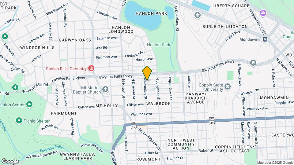 2307 N Rosedale St Map and Location Details