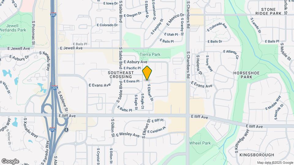 2125 S Elkhart St Map and Location Details