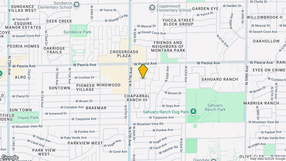 10246 N 66th Ave Mapa y Detalles de la Ubicación