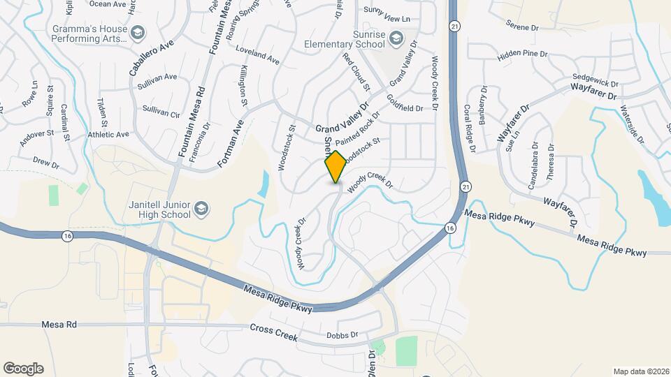 7710 Woody Creek Dr Map and Location Details