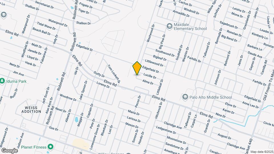 2809 Alma Dr Mapa y Detalles de la Ubicación